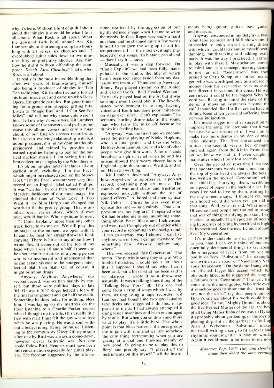 The Who - Ten Great Years - Page 54